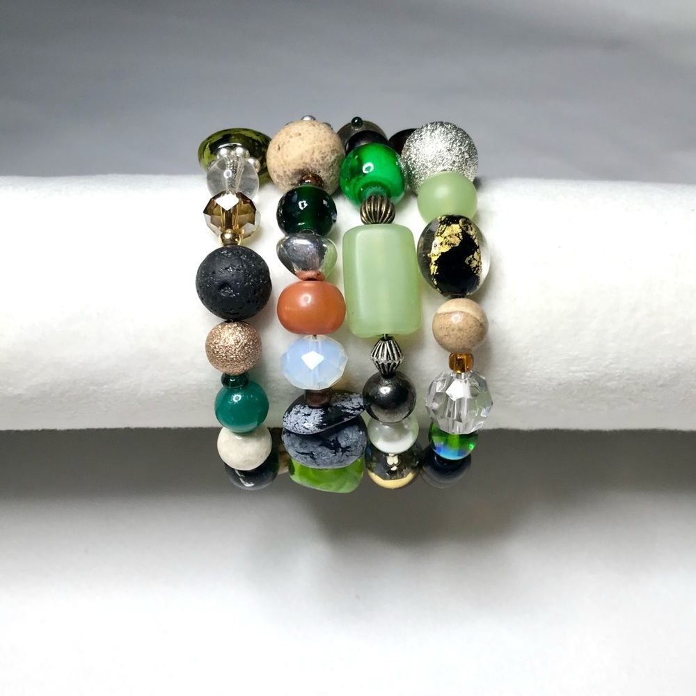 Handmade Bracelet with Vintage and Modern Elements (NB54-5H) New Without Tags - Picture 5 of 9